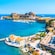 The Old Port in Corfu, Greece reveals a neoclassical waterfront and the New Venetian Fortress